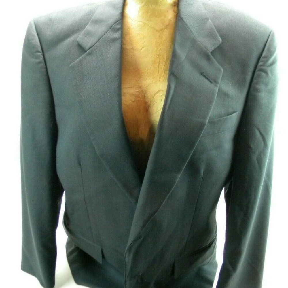 ALAN LEBOW HARTZ MENS WOOL BLAZER - 40S 34W (B42)